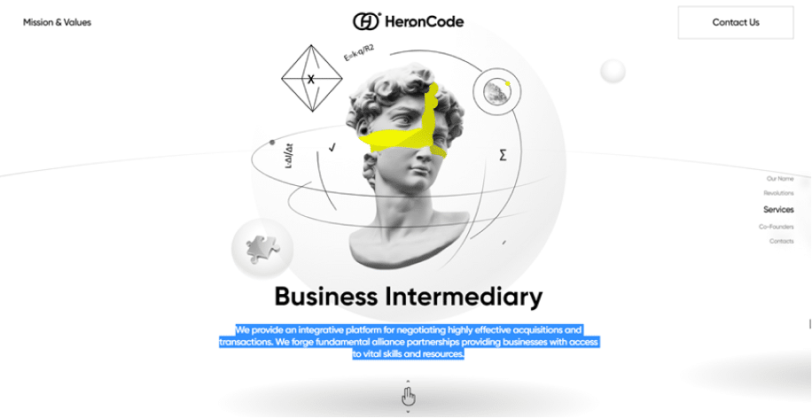 HeronCode- Consulting Website Example