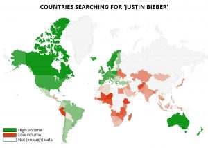 Justin Bieber Popularity