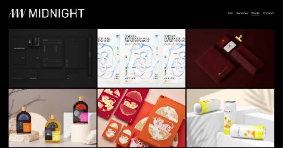 Midnight Design - Squarespace Website Example