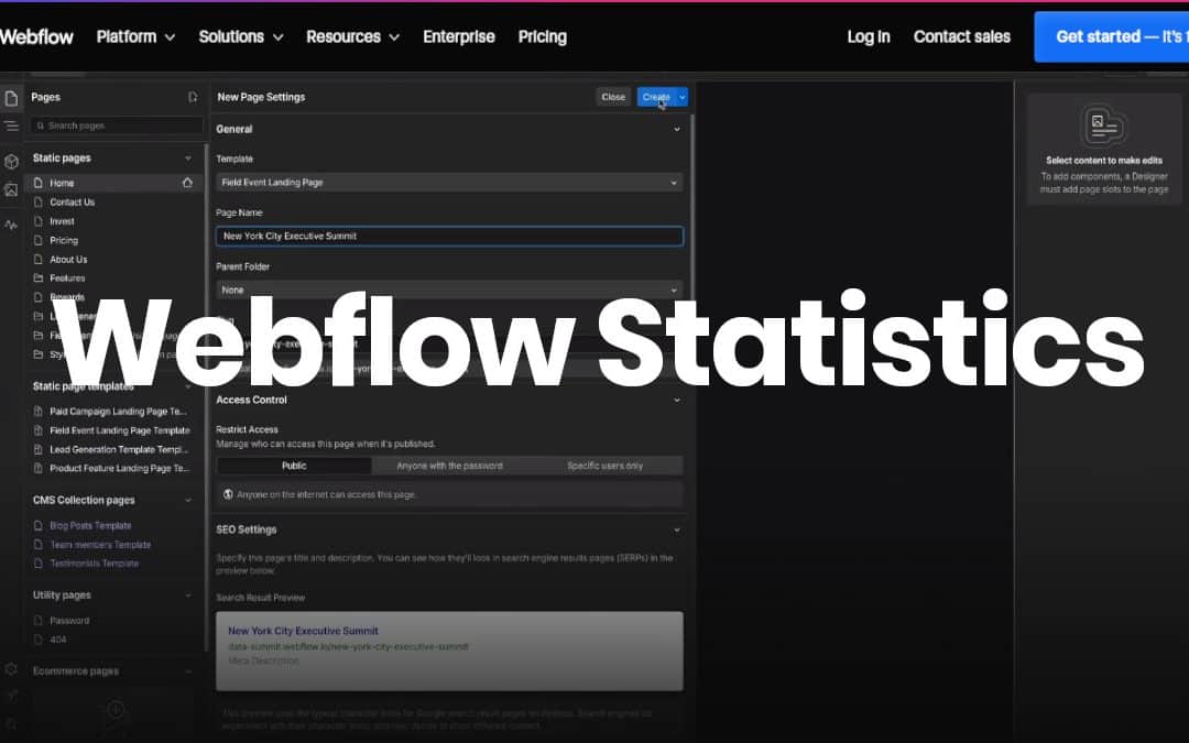 Webflow Statistics 2025 – 70 Key Figures