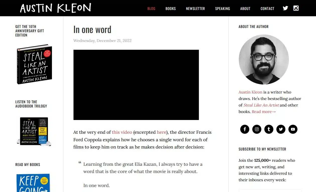 Art on the Avenue Squarespace Website Example