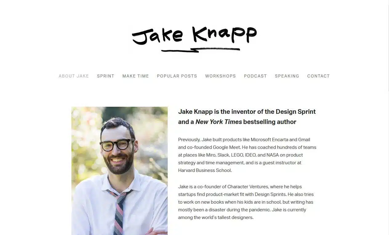 Marcus Eriksson Squarespace Website Example