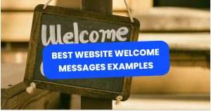 Website Welcome Message Examples