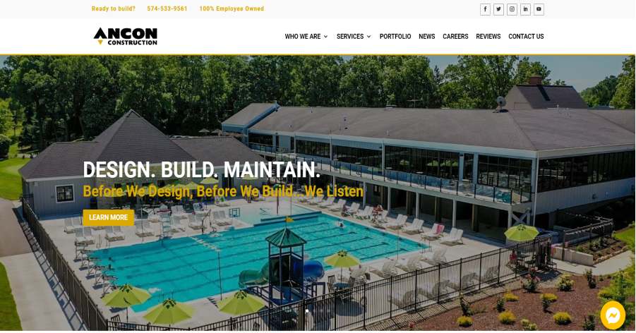 Ancon - Construction Website Design