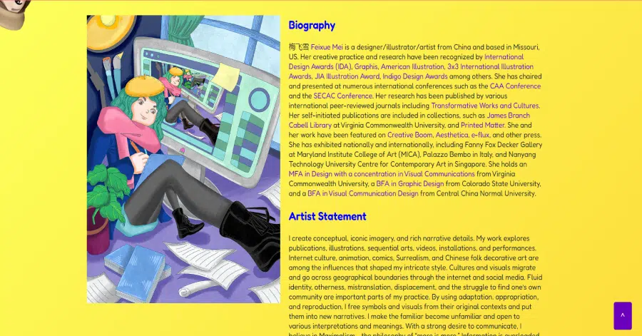 Art on the Avenue Squarespace Website Example