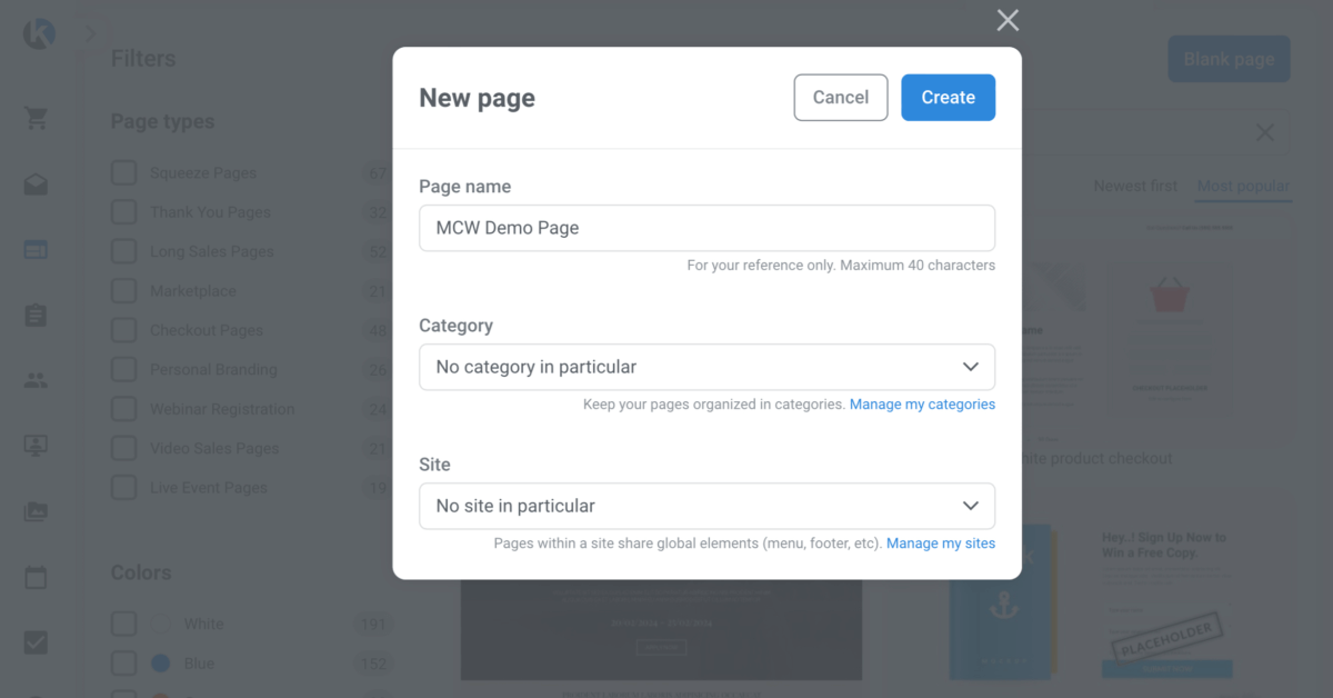 This is the dashboard of Kartra