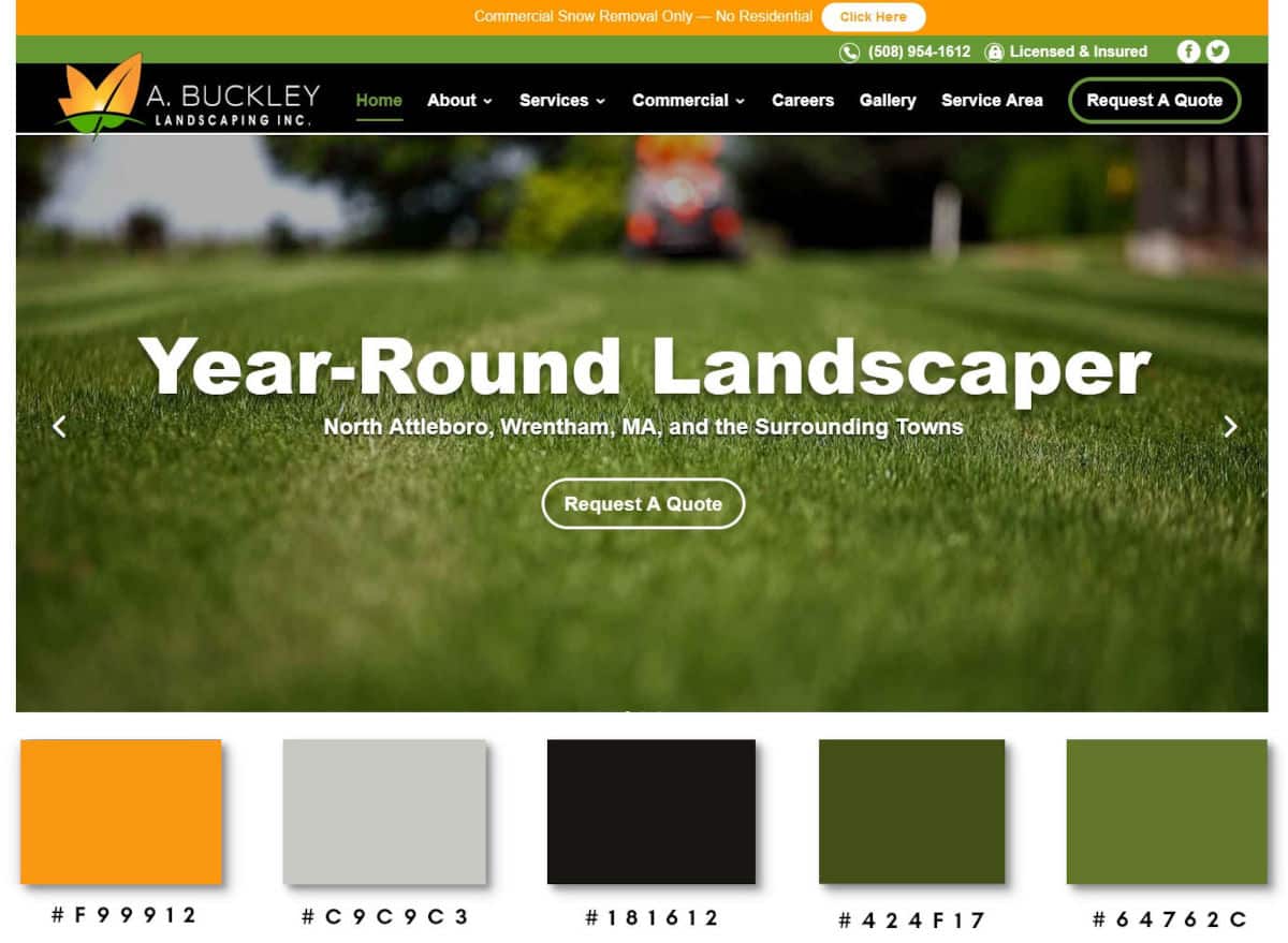 Green Color Palette Websites_A Buckley Landscaping