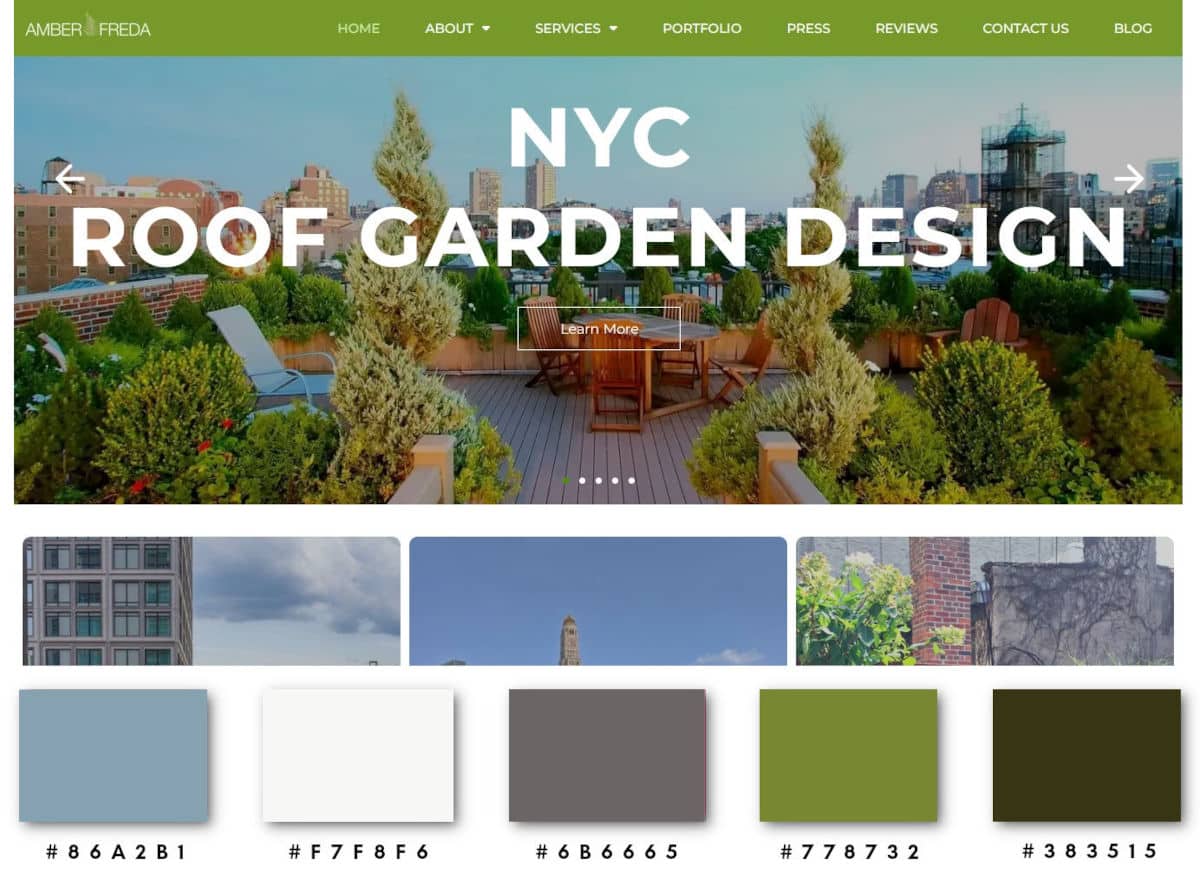 Green Color Palette Websites_Amber Freda