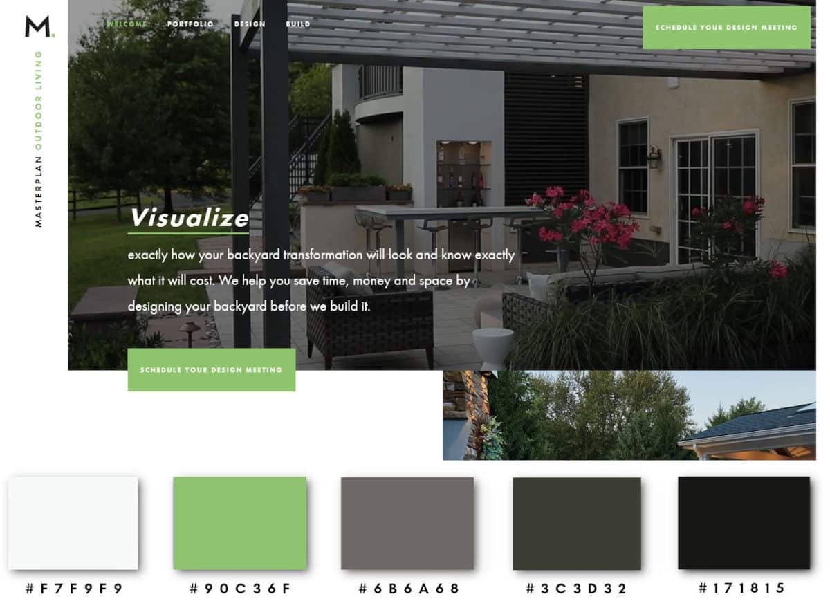 Green Color Palette Websites_Master PLAN Outdoor Living
