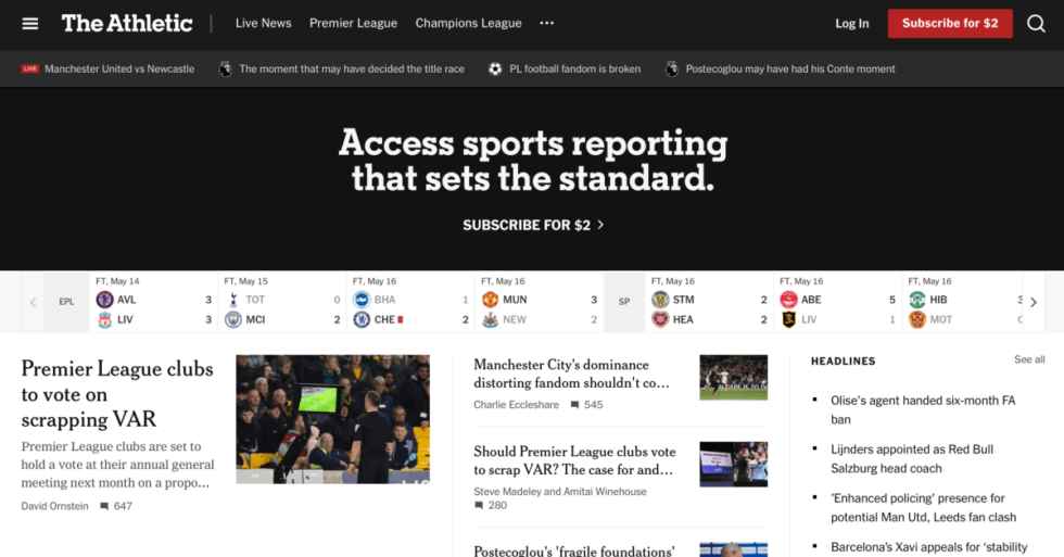Best Sports Websites of 2026 | 11 Inspiring Examples