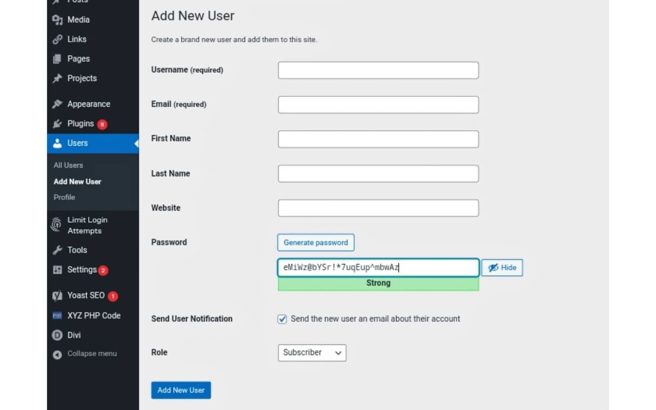 How To Change Author In WordPress_Fill-in User Info