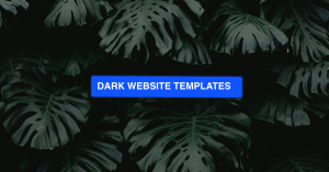 Dark Website Templates