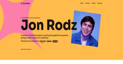 Best Student Portfolio Websites of 2025 | 49 Great Examples