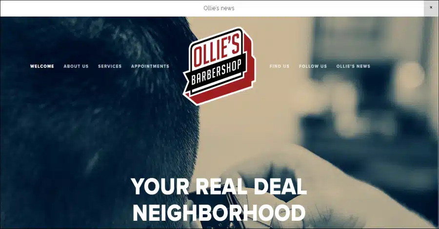 villa luna blu hotel website example