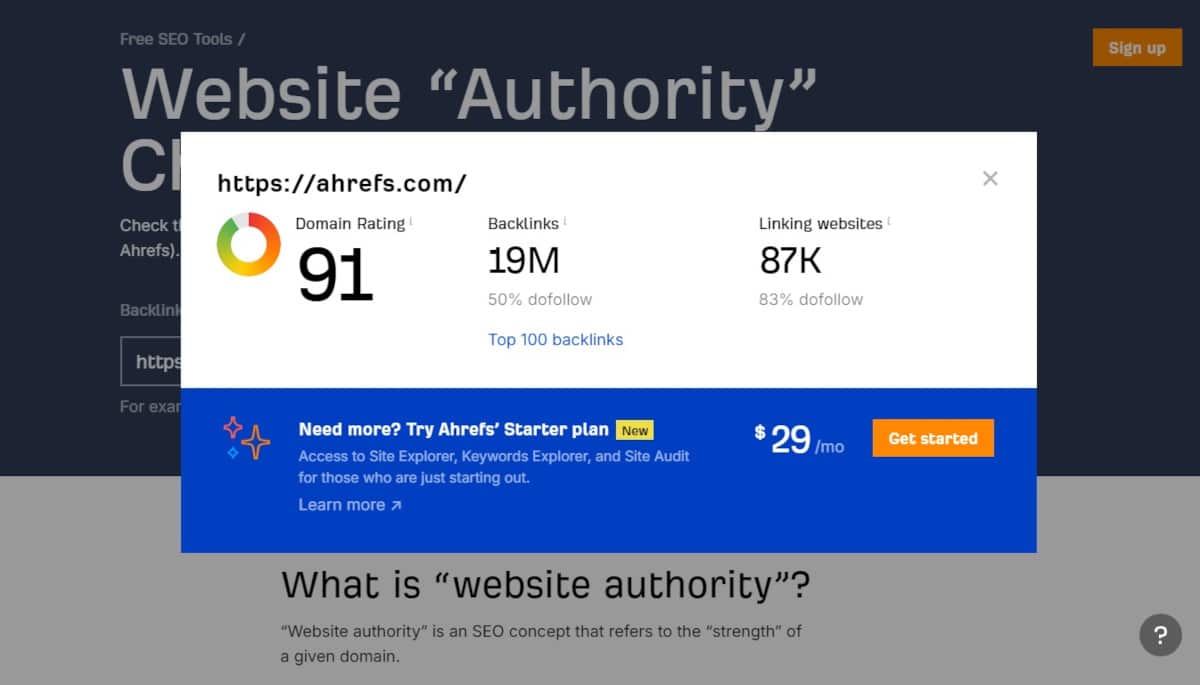 Ahrefs Statistics_Ahrefs Domain Rating