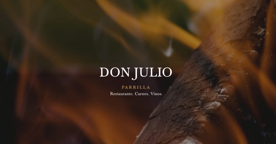 Best Restaurant Website_Don Julio