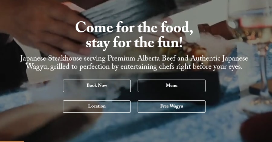 Best Restaurant Website_Oppo Teppan & Kitchen