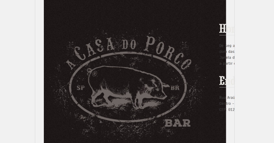 Best Restaurant Website_A Casa Do Porco