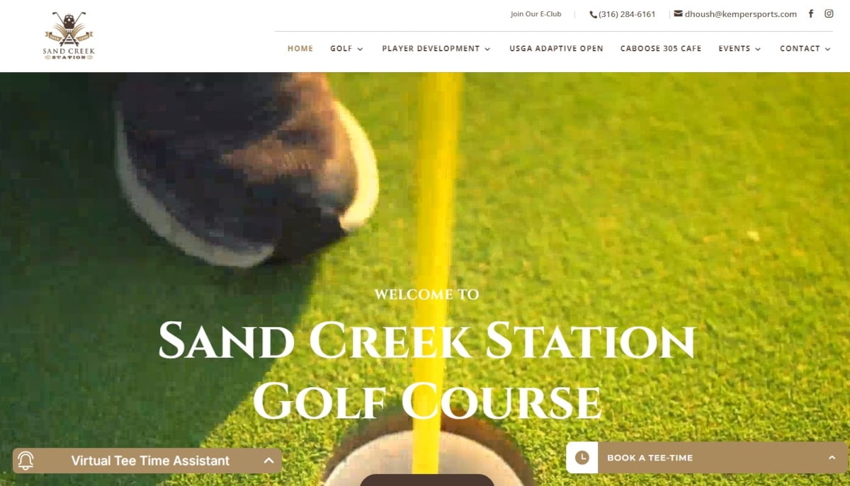 Best Golf Course Websites_Sand Creek Station