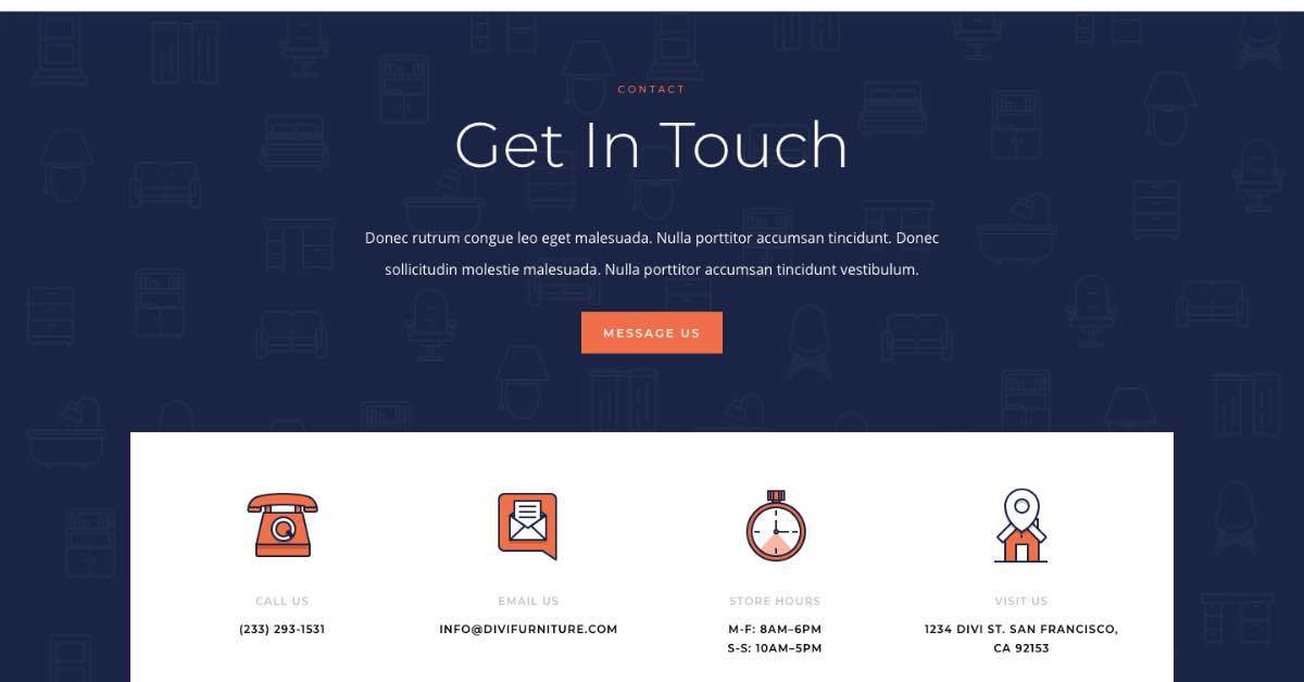 Best Contact Us Template_Furniture