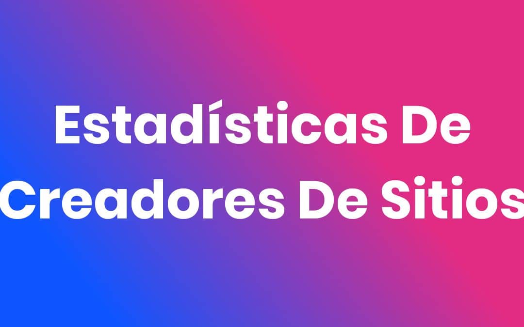 Estadísticas de Creadores de Sitios Web 2025 – 50 Cifras Clave