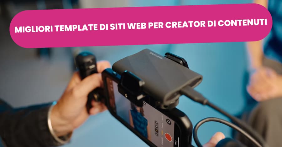 Migliori Template di Siti Web per Creator di Contenuti del 2025 | 10 Esempi