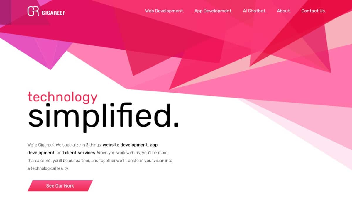 Best Pink Website Examples_Gigareef