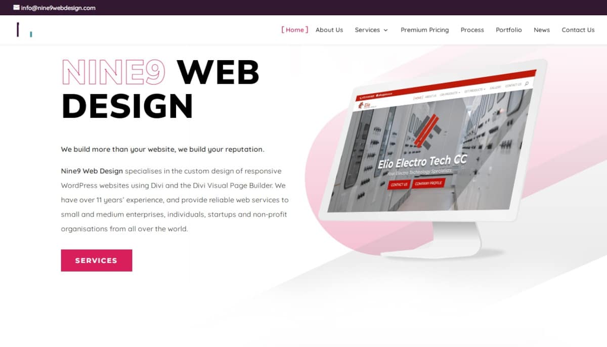 Best Pink Website Examples_Nine9 Web Design