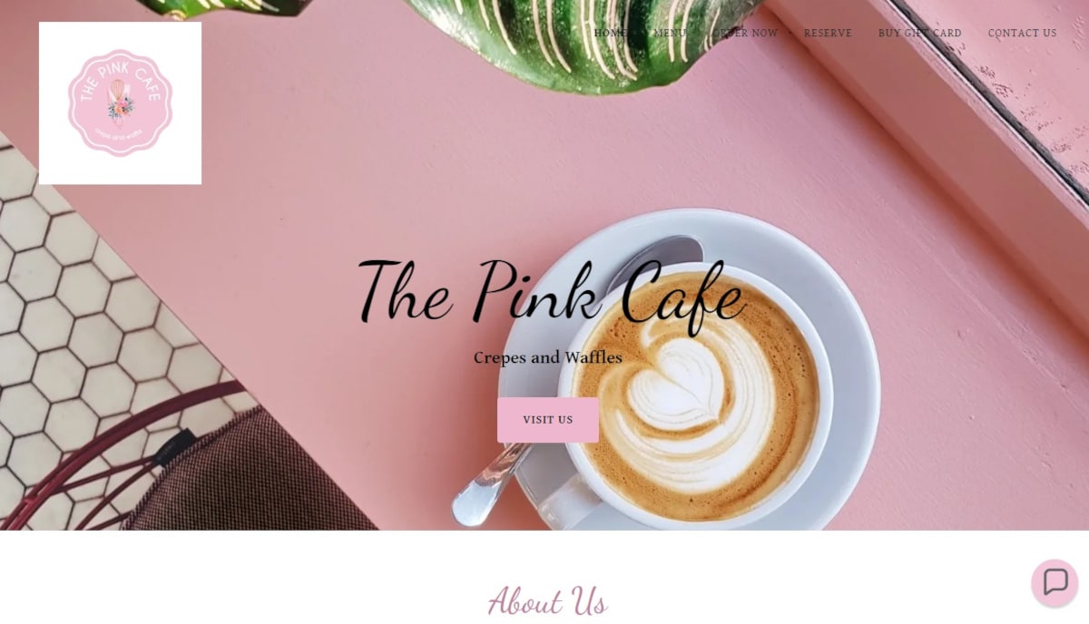 Best Pink Website Examples_The Pink Cafe