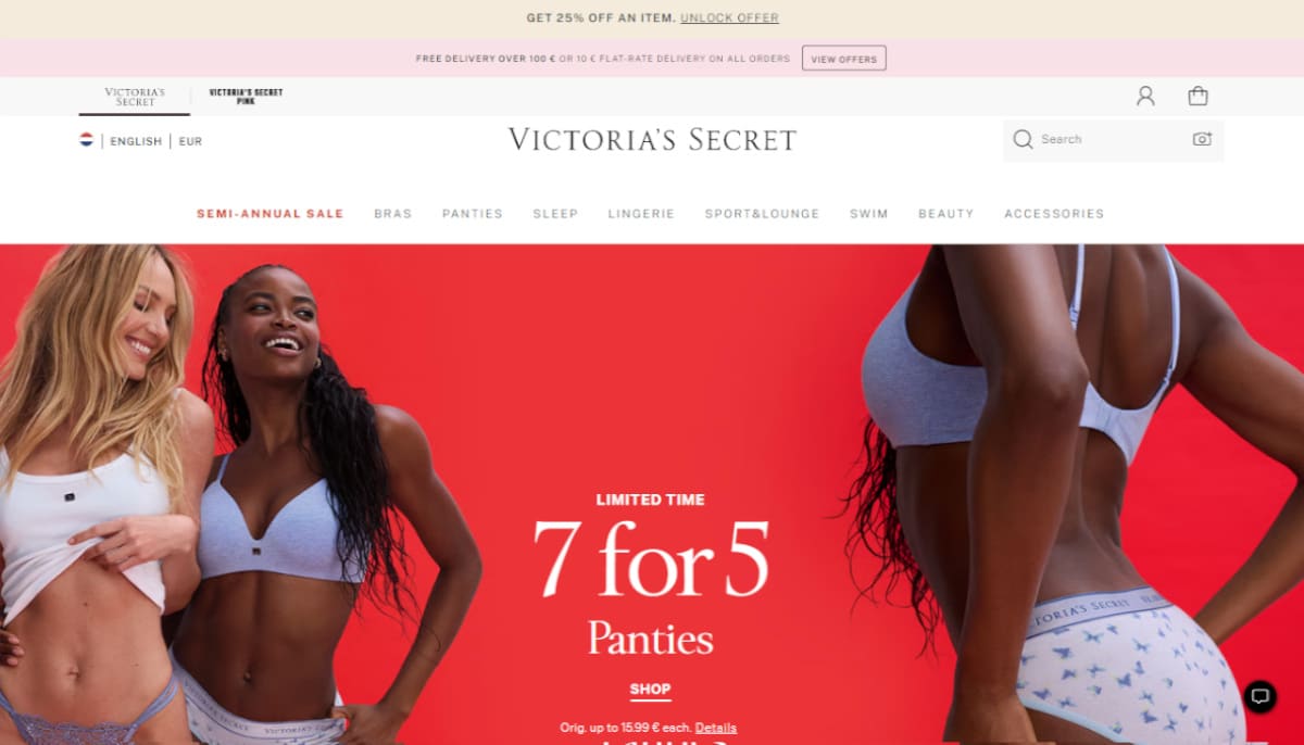 Best Pink Website Examples_Victorias Secret