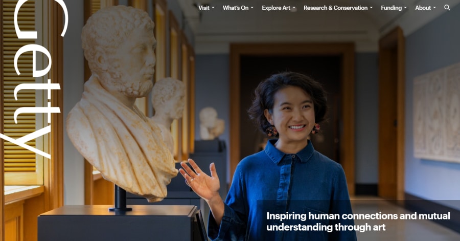 Getty - Museum Website Example