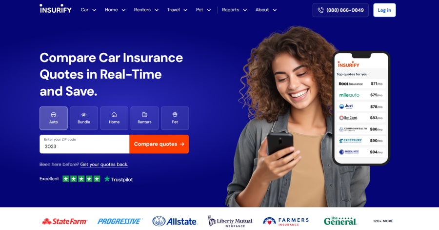 Insurify - Insurance Website Example