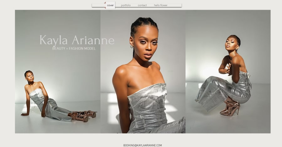 Kayla Arianne- Model Website Example