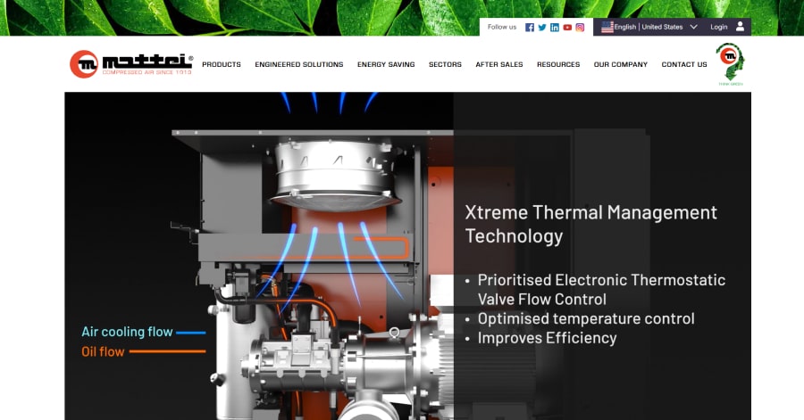 Mattei - Factory Website Example