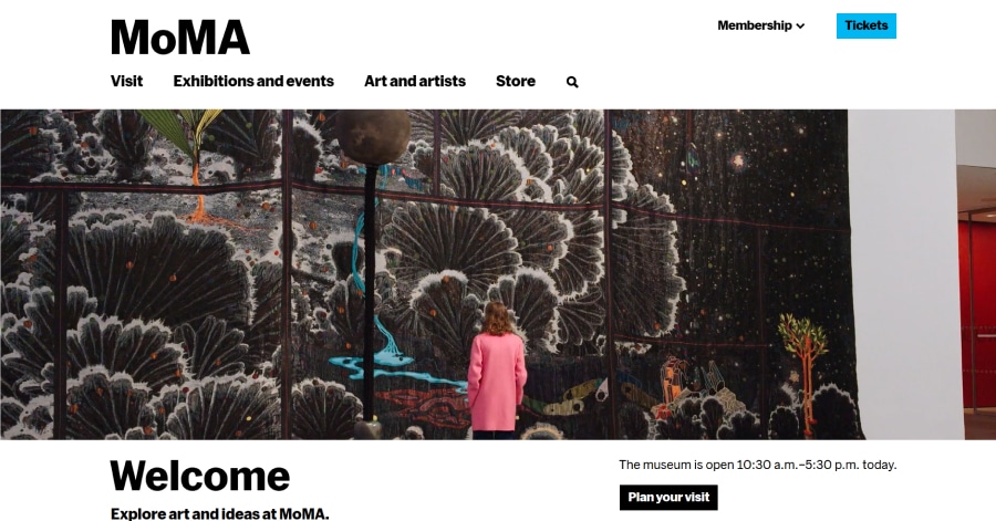 MoMA - Museum Website Example