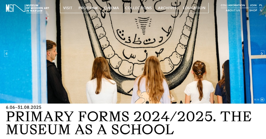 Museum of Modern Art in Warsaw - Museum Website Example