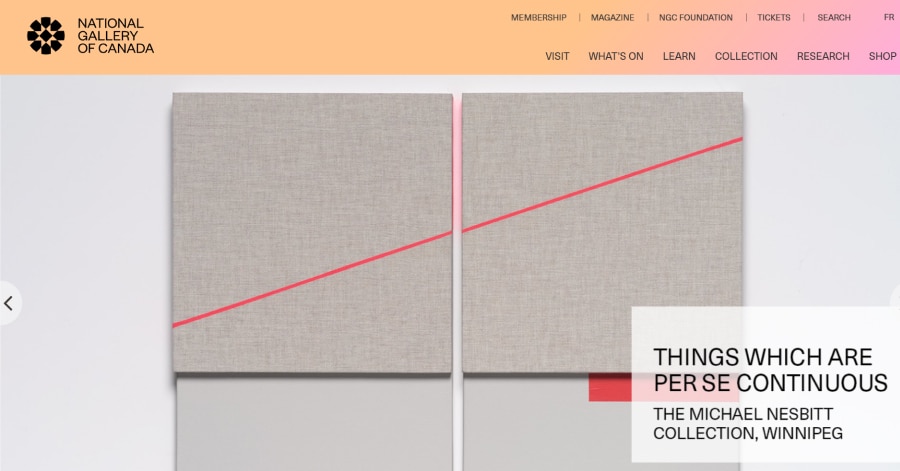 National Gallery of Canada - Museum Website Example