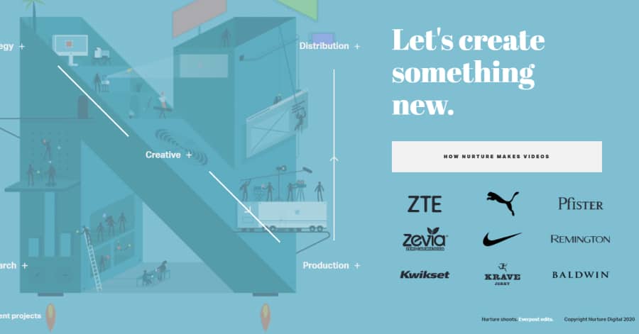 Nurture Digital - Interactive Website Examples