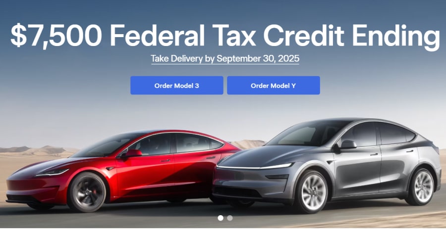 Tesla - Above The Fold Website Examples