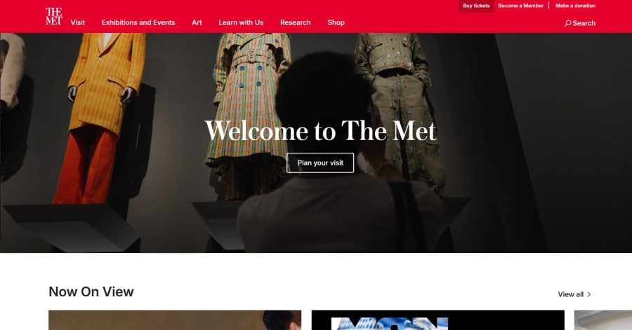The Met - Museum Website Example