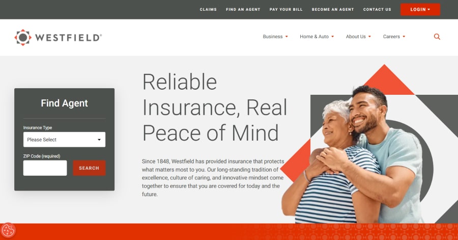 Westfield - Insurance Website Example