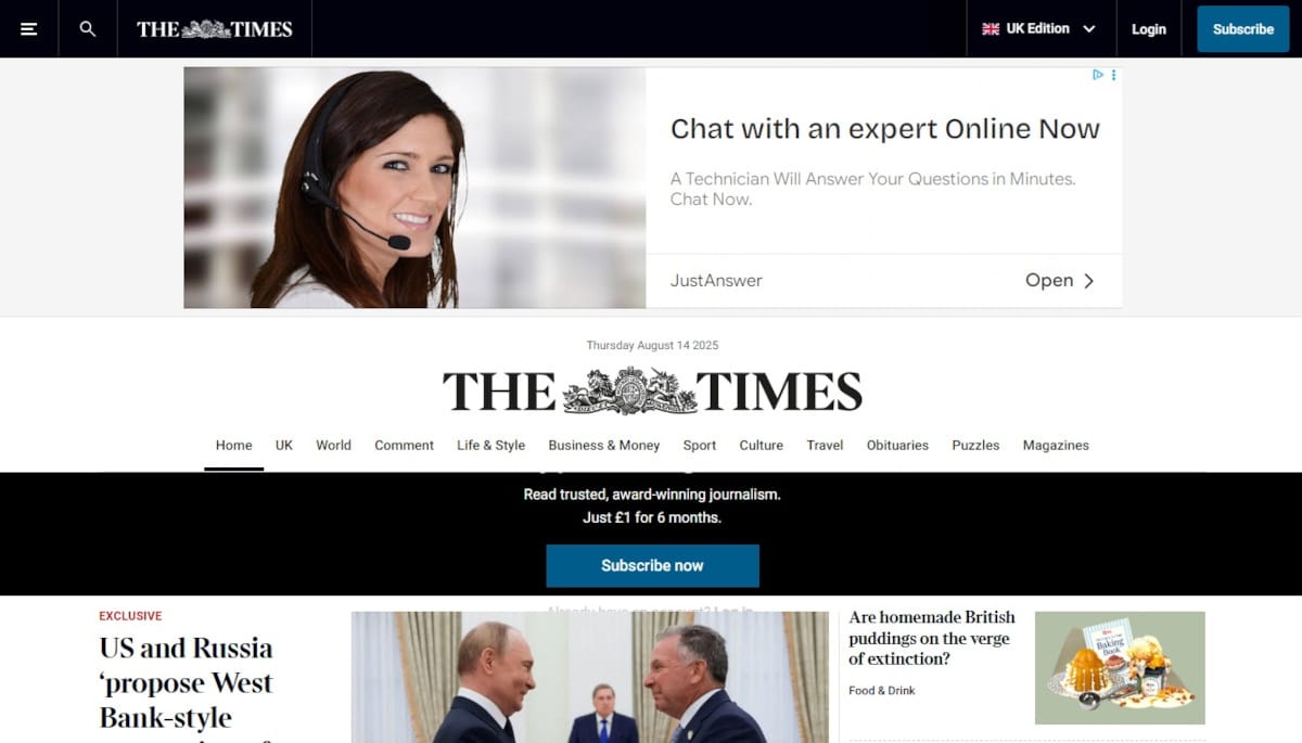 Best AdSense Websites_The Times