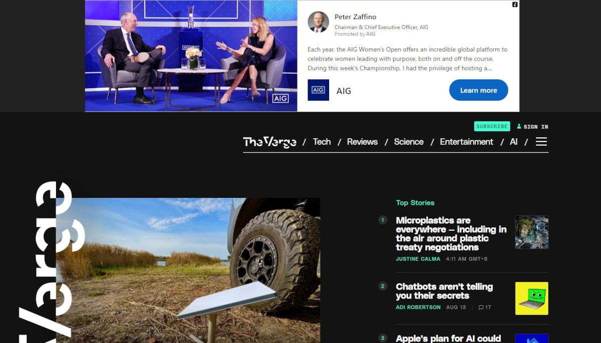 Best AdSense Websites_The Verge