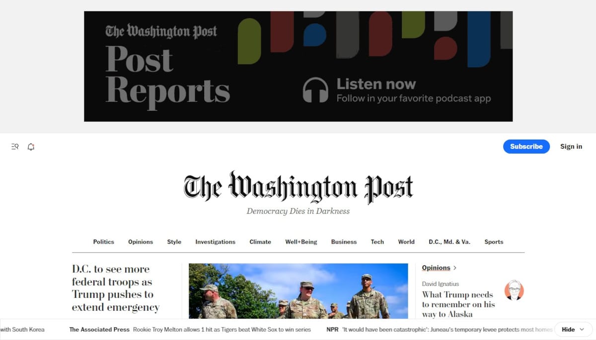 Best AdSense Websites_The Washington Post
