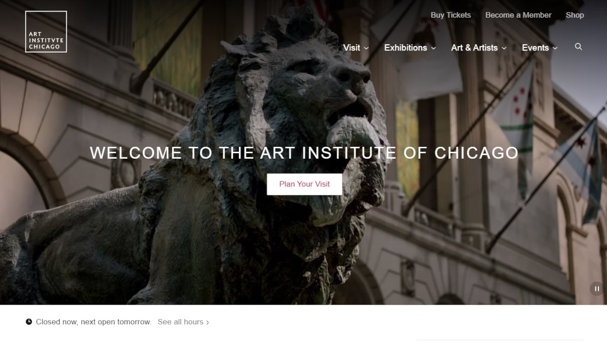 Best Gallery Websites_Art Institute Chicago