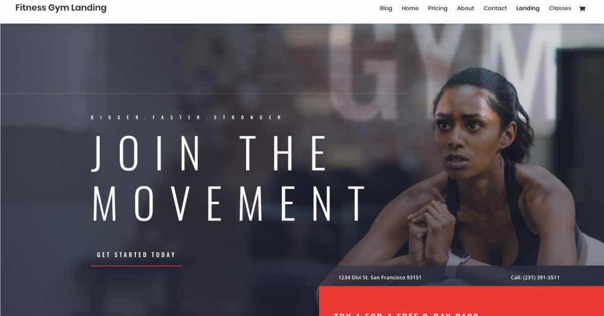 Best Gym Template_Divi Fitness Gym
