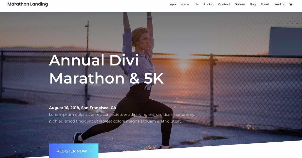Best Gym Template_Divi Marathon