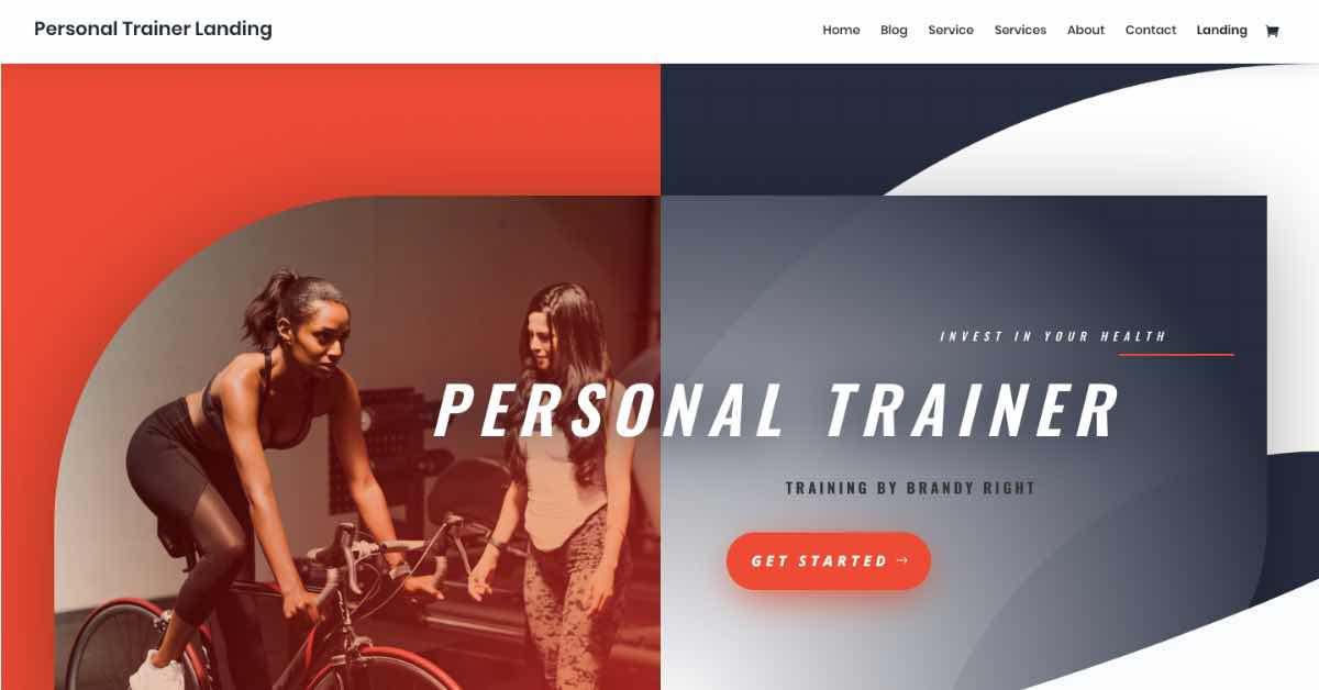 Best Gym Template_Divi Personal Trainer