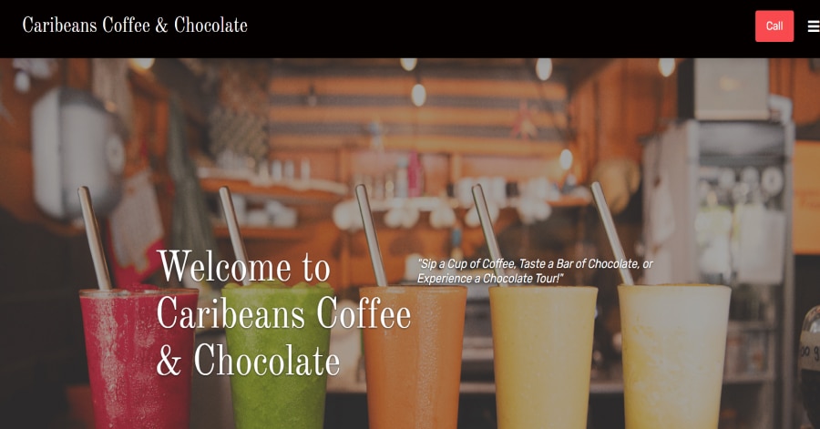 Caribeans - Weebly Website Example