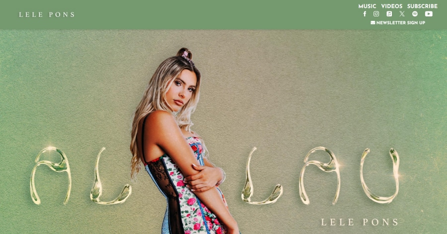 Lele Pons - Celebrity Website Examples